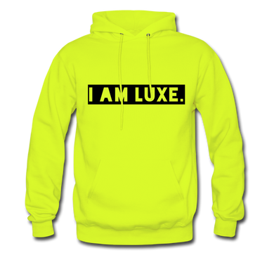 I AM LUXE Men's Hoodie - safety green