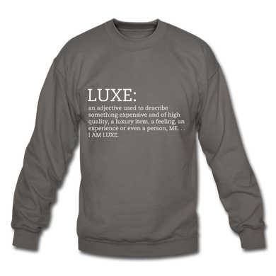 LUXE Definition Unisex Sweatshirt - Multiple Colors Available - asphalt gray