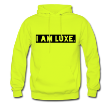 Load image into Gallery viewer, I AM LUXE Men&#39;s Hoodie - safety green
