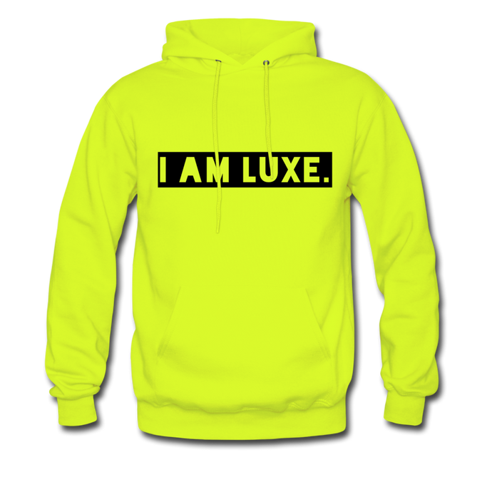 I AM LUXE Men's Hoodie - safety green