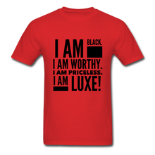 Load image into Gallery viewer, Worthy Unisex T-shirt - Multiple Colors Available - red
