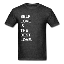 Load image into Gallery viewer, SELF LOVE T-Shirt - Multiple Colors Available - heather black
