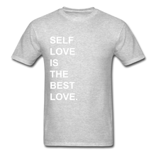 Load image into Gallery viewer, SELF LOVE T-Shirt - Multiple Colors Available - heather gray
