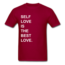 Load image into Gallery viewer, SELF LOVE T-Shirt - Multiple Colors Available - dark red
