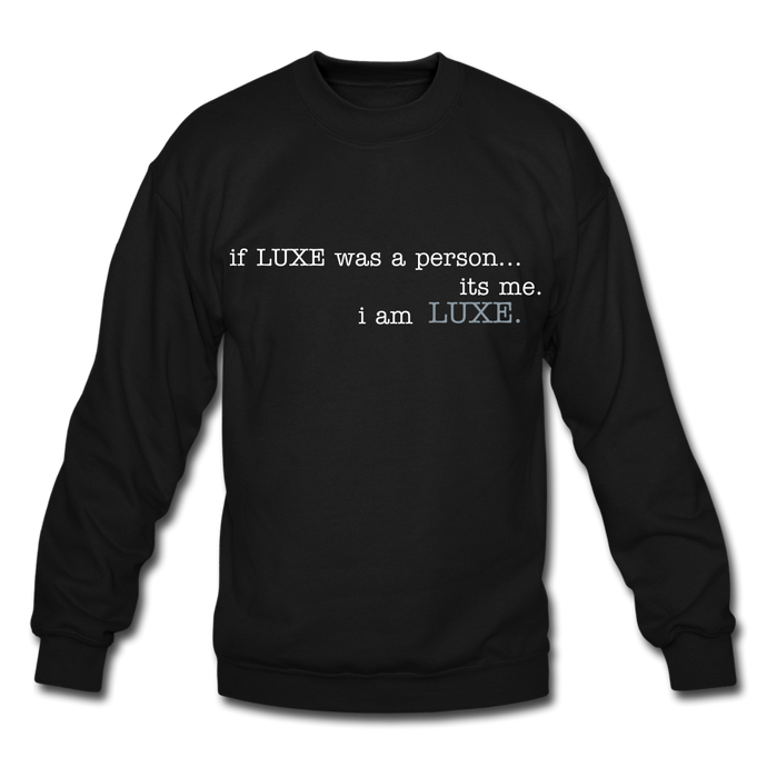 LUXE Person Sweatshirt - black