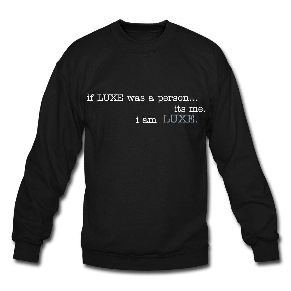 LUXE Person Sweatshirt - black