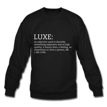 Load image into Gallery viewer, LUXE Definition Unisex Sweatshirt - Multiple Colors Available - black
