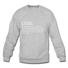 Load image into Gallery viewer, LUXE Definition Unisex Sweatshirt - Multiple Colors Available - heather gray
