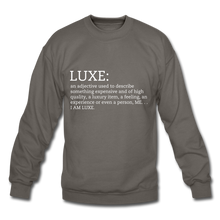 Load image into Gallery viewer, LUXE Definition Unisex Sweatshirt - Multiple Colors Available - asphalt gray
