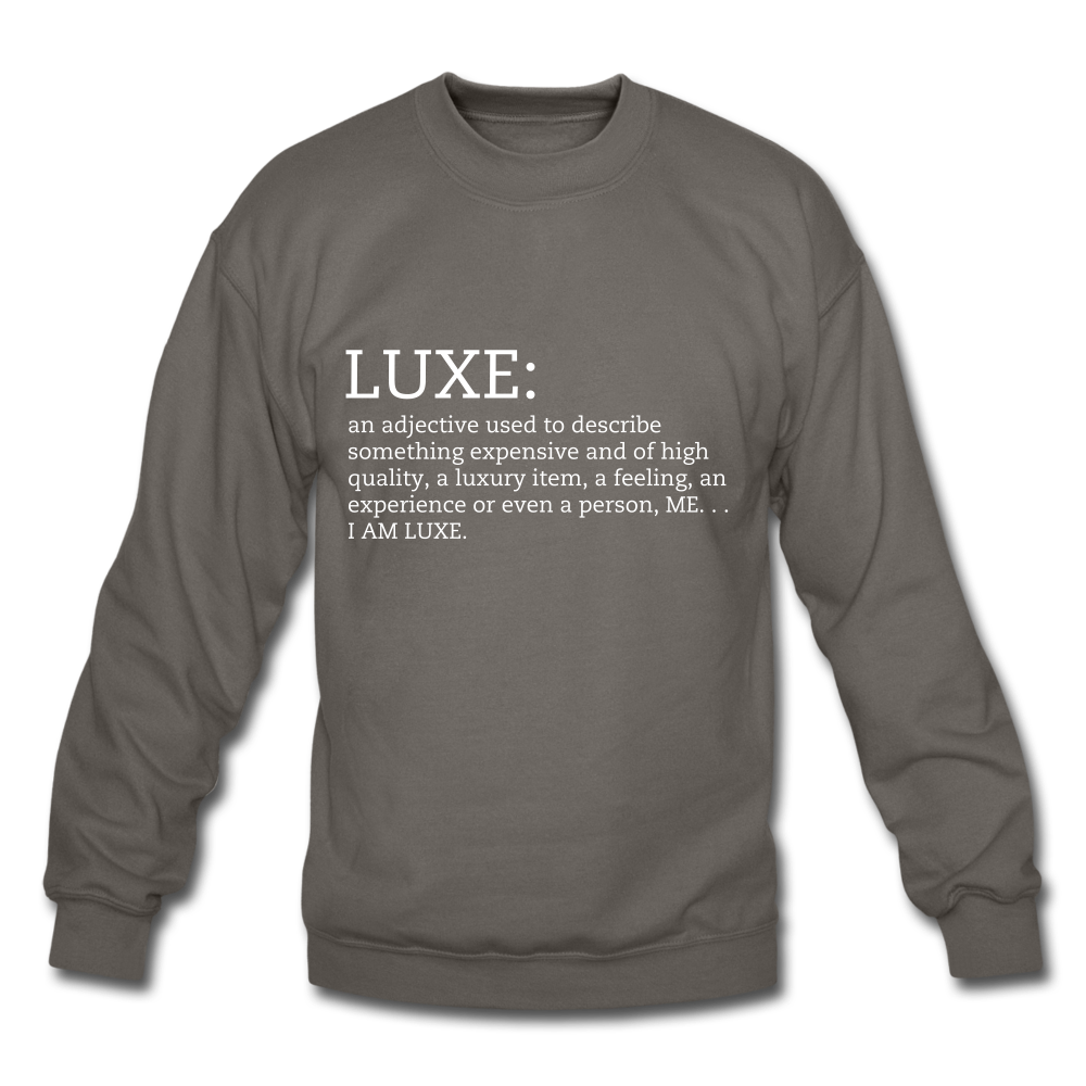 LUXE Definition Unisex Sweatshirt - Multiple Colors Available - asphalt gray