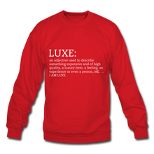 Load image into Gallery viewer, LUXE Definition Unisex Sweatshirt - Multiple Colors Available - red
