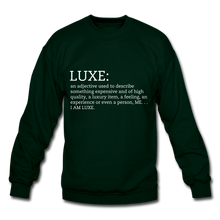 Load image into Gallery viewer, LUXE Definition Unisex Sweatshirt - Multiple Colors Available - forest green
