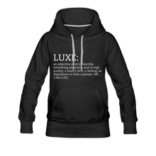 Load image into Gallery viewer, LUXE Definition Hoodie - Multiple Colors Available - black
