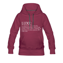 Load image into Gallery viewer, LUXE Definition Hoodie - Multiple Colors Available - burgundy
