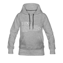 Load image into Gallery viewer, LUXE Definition Hoodie - Multiple Colors Available - heather gray
