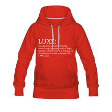 Load image into Gallery viewer, LUXE Definition Hoodie - Multiple Colors Available - red
