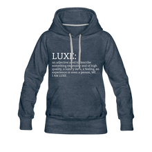 Load image into Gallery viewer, LUXE Definition Hoodie - Multiple Colors Available - heather denim
