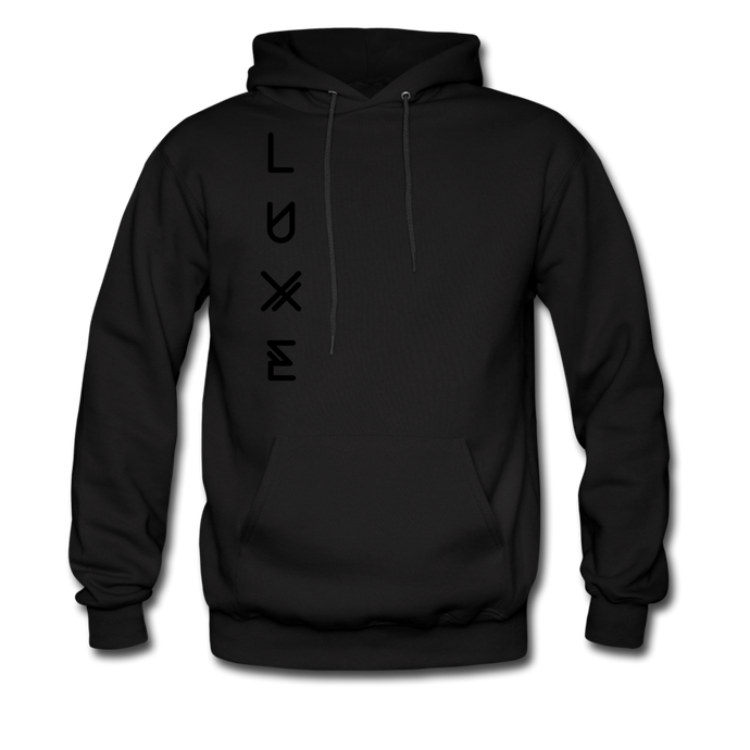 LUXE Men’s Hoodie - ALL BLACK EVERYTHING - black