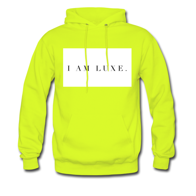 I AM LUXE Hoodie - Multiple Colors Available - safety green