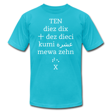 Load image into Gallery viewer, You&#39;re a 10 Tee - turquoise
